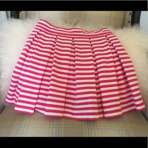 NWT Ralph Lauren Girls Pink & White Pleated Skirt.